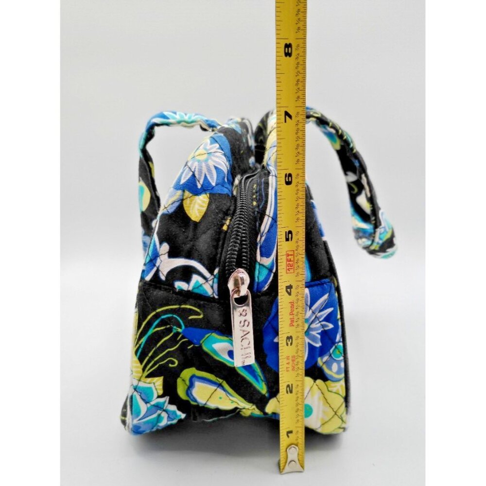 Sachi Insulated Lunch Bag Bright Multicolor Paisley Floral Work School Picnic - Picture 11 of 12